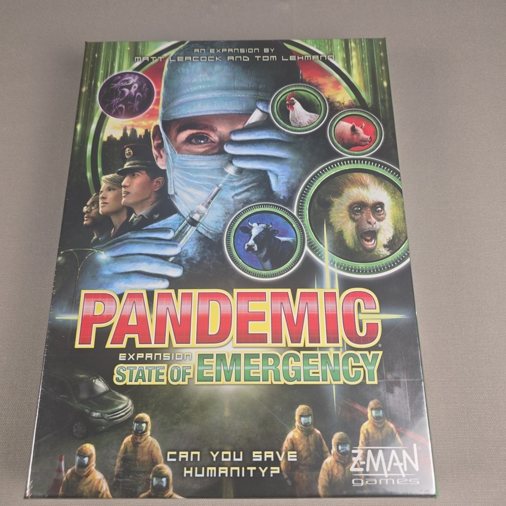 Pandemic State Of Emergency Game Expansion Strategy Z Man Games 2015 New Sealed